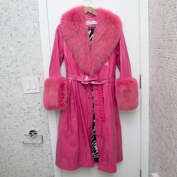 RARE Foxy Gloss Coat In Neon Pink (fuchsia) Size 2 - Picture 3 of 10